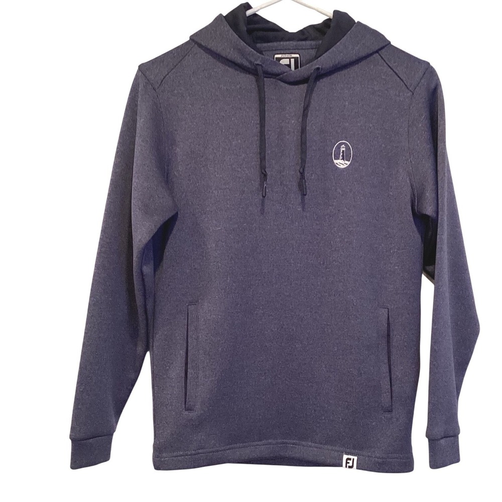 FootJoy Youth Golf Hoodie Heather Gray Performance Lighthouse -Medium